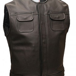 Leather Vest Mens